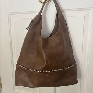 Max Studio Elegant Tan Hobo Bag